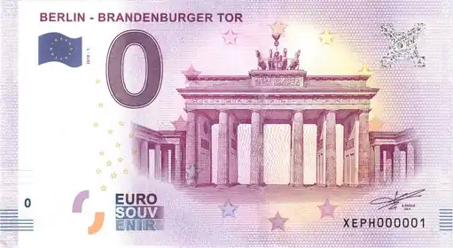 0€ banknote BERLIN - BRANDENBURGER TOR