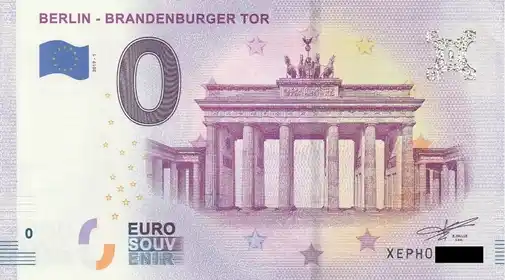 Billete de 0€ BERLIN - BRANDENBURGER TOR