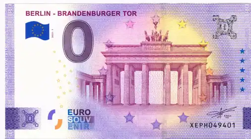 0€ banknote BERLIN - BRANDENBURGER TOR