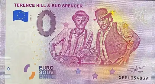 0€ banknote TERENCE HILL & BUD SPENCER