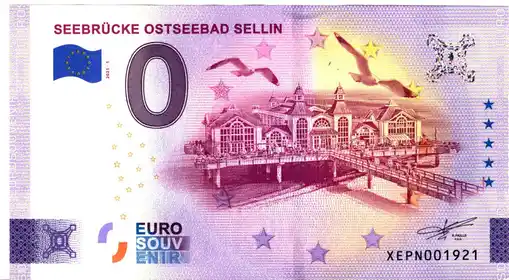 0€ banknote SEEBRÜCKE OSTSEEBAD SELLIN