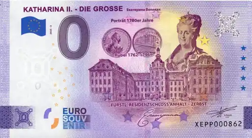 0€-Schein KATHARINA II. - DIE GROSSE