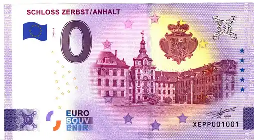 0€ banknote SCHLOSS ZERBST - ANHALT