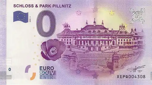 Banconota da 0€ SCHLOSS & PARK PILLNITZ