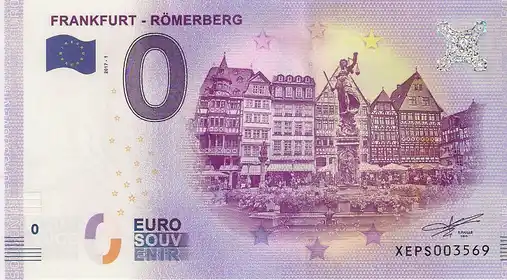 Billete de 0€ FRANKFURT - RÖMERBERG