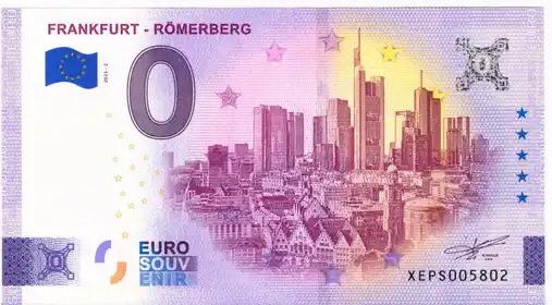 0€ banknote FRANKFURT - RÖMERBERG