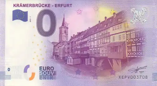 Billete de 0€ KRÄMERBRÜCKE - ERFURT