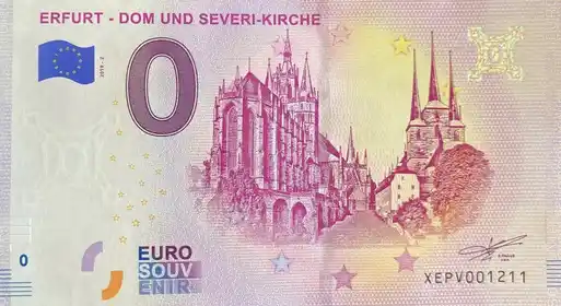 0€ banknote ERFURT - DOM UND SEVERI-KIRCHE