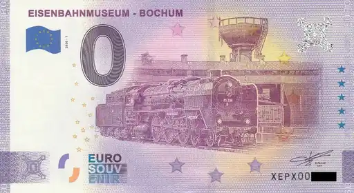 0€ banknote EISENBAHNMUSEUM - BOCHUM