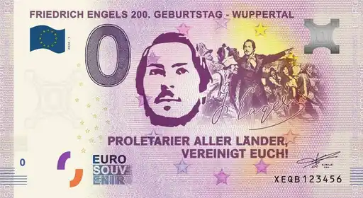 Billet 0€ FRIEDRICH ENGELS 200. GEBURTSTAG - WUPPERTAL