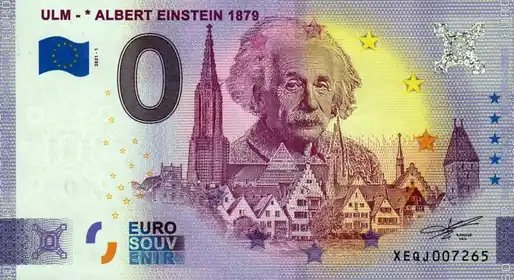 0€ banknote ULM - * ALBERT EINSTEIN 1879
