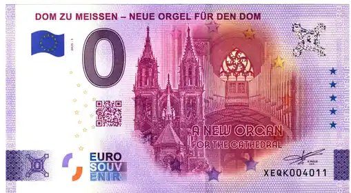 0€-Schein DOM ZU MEISSEN - NEUE ORGEL FÜR DEN DOM