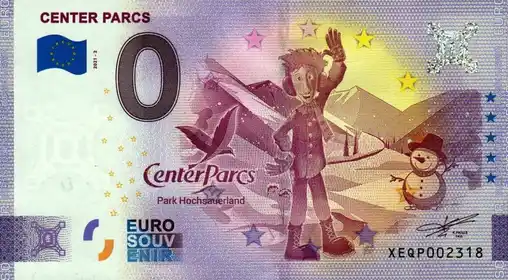 Billet 0€ CENTER PARCS