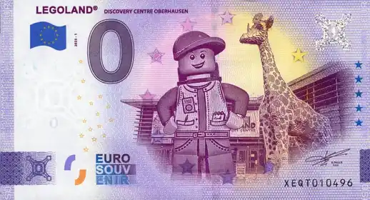 Banconota da 0€ LEGOLANDDISCOVERY CENTRE OBERHAUSEN