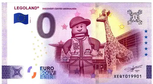 Banconota da 0€ LEGOLANDDISCOVERY CENTRE OBERHAUSEN