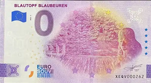 Billete de 0€ BLAUTOPF BLAUBEUREN