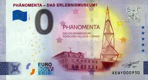 0€-Schein PHÄNOMENTA - DAS ERLEBNISMUSEUM