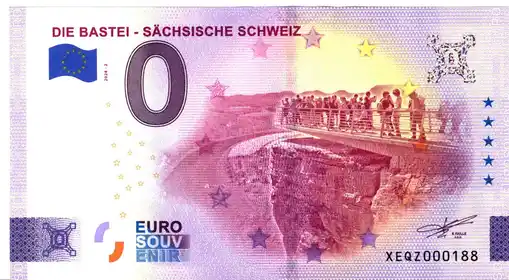 Billete de 0€ DIE BASTEI - SÄCHSISCHE SCHWEIZ