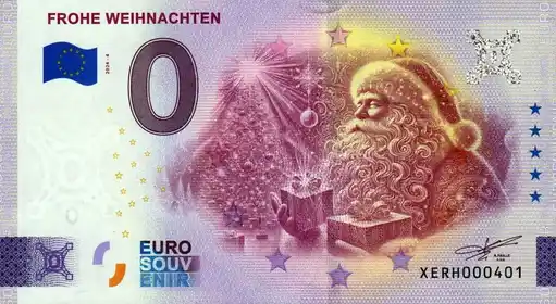Billete de 0€ FROHE WEIHNACHTEN