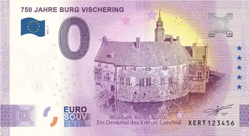 Billete de 0€ 750 JAHRE BURG VISCHERING