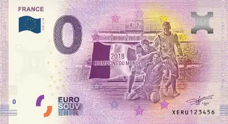 0€ banknote FRANCE