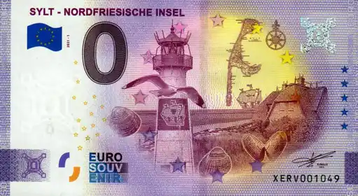 0€ banknote SYLT - NORDFRIESISCHE INSEL