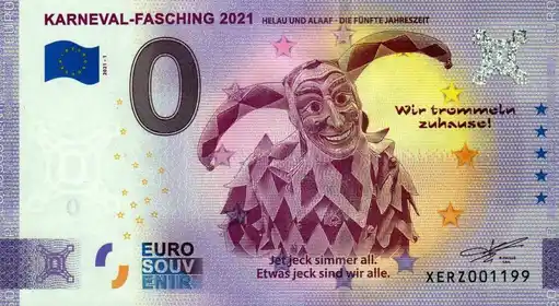Billet 0€ KARNEVAL-FASCHING 2021HELAU UND ALAAF - DIE FÜNFTE JAHRESZEIT