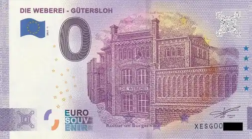 0€-Schein DIE WEBEREI - GÜTERSLOH