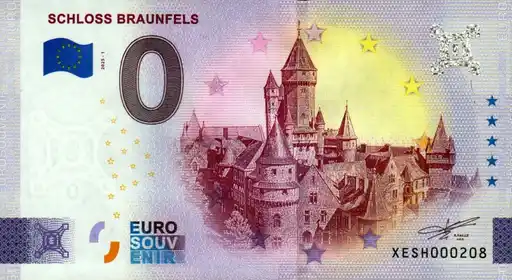 0€ banknote SCHLOSS BRAUNFELS