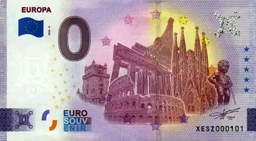 0€ banknote EUROPA