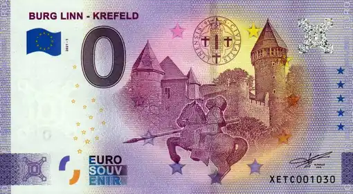 0€ banknote BURG LINN - KREFELD