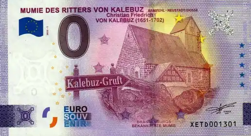 Billete de 0€ MUMIE DES RITTERS VON KALEBUZKAMPEHL - NEUSTADTDOSSE