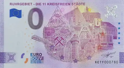 0€-Schein RUHRGEBIET - DIE 11 KREISFREIEN STÄDTE
