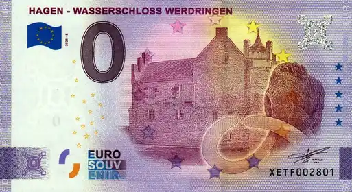 Billete de 0€ HAGEN - WASSERSCHLOSS WERDRINGEN