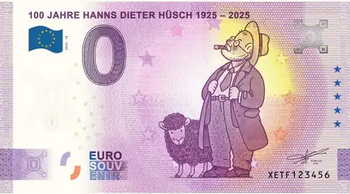 Billete de 0€ 100 JAHRE HANNS DIETER HÜSCH 1925 - 2025