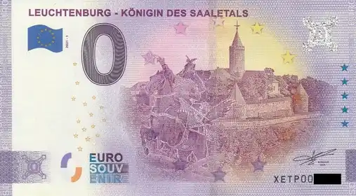 0€-Schein LEUCHTENBURG - KÖNIGIN DES SAALETALS