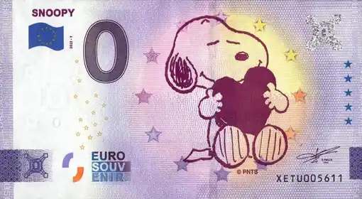 Banconota da 0€ SNOOPY