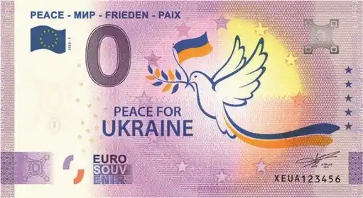 Billete de 0€ PEACE - МИР - FRIEDEN - PAIX