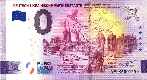 0€-Schein DEUTSCH-UKRAINISCHE PARTNERSTÄDTE