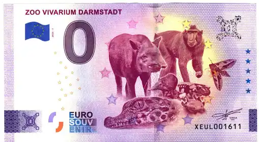0€ banknote ZOO VIVARIUM DARMSTADT