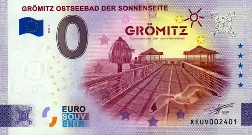 0€ banknote GRÖMITZ OSTSEEBAD DER SONNENSEITE