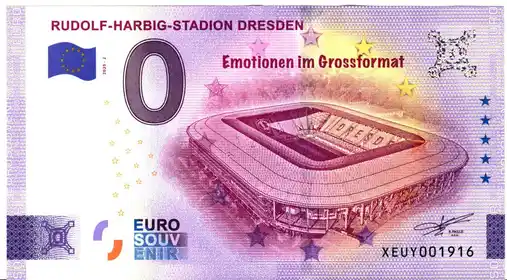 Billete de 0€ RUDOLF-HARBIG-STADION DRESDENEmotionen im Grossformat