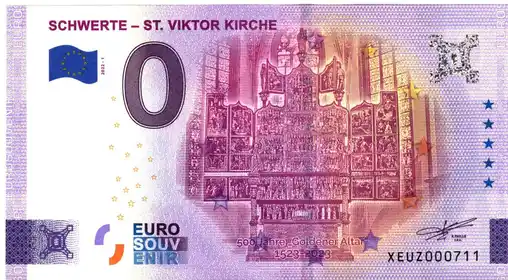 0€ banknote SCHWERTE - ST. VIKTOR KIRCHE