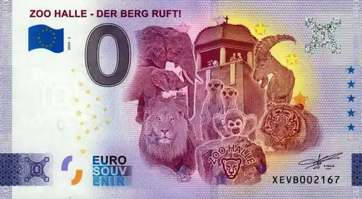 0€ banknote ZOO HALLE - DER BERG RUFT!