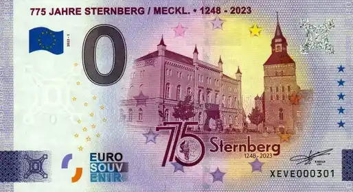 Billete de 0€ 775 JAHRE STERNBERG MECKL. - 1248 - 2023