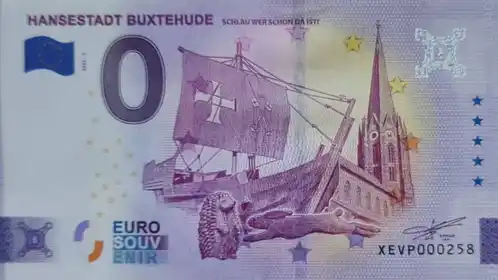 0€ banknote HANSESTADT BUXTEHUDESCHLAU WER SCHON DA IST !