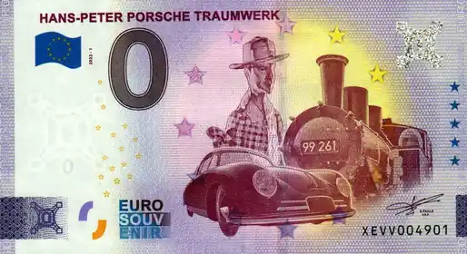 0€ banknote HANS-PETER PORSCHE TRAUMWERK