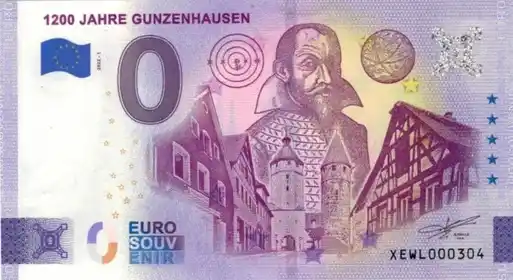 Billet 0€ 1200 JAHRE GUNZENHAUSEN