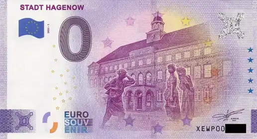 0€ banknote STADT HAGENOW