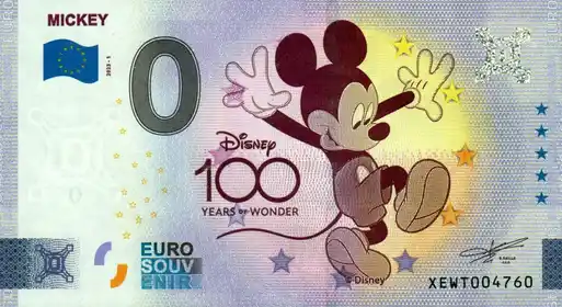 Banconota da 0€ MICKEY